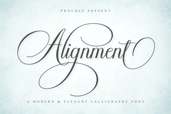 Alignment: The Modern Calligraphy Font for Elegant Branding