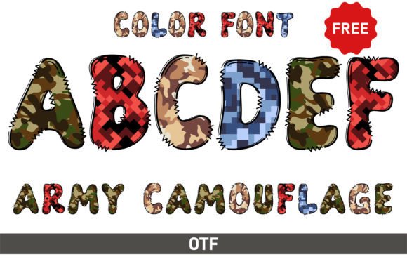 Army Camouflage: The Playful Font for Creative Projects