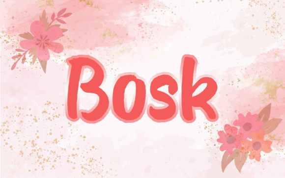 Bosk: The Script Font That Feels Like a Creative Conversation
