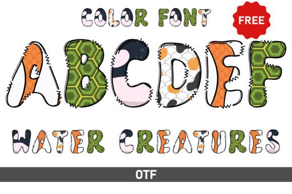 Bringing Life to Layouts: The Water Creature Font Style