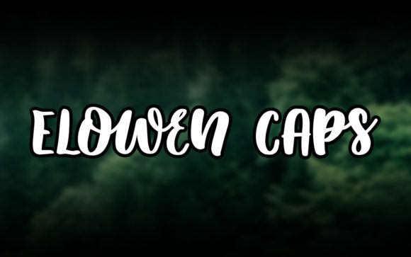 Elowen Caps: A Handwritten Font with Bold Character