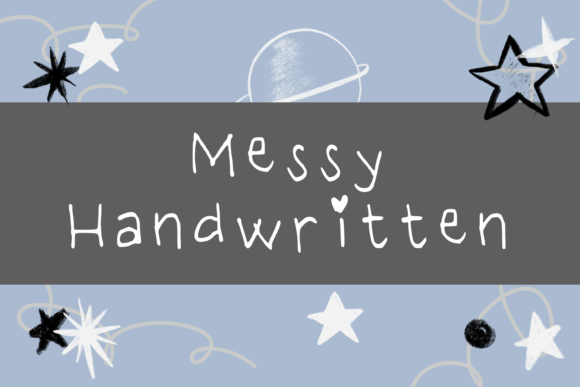 Embrace the Charm of Handwritten Design with Messy
