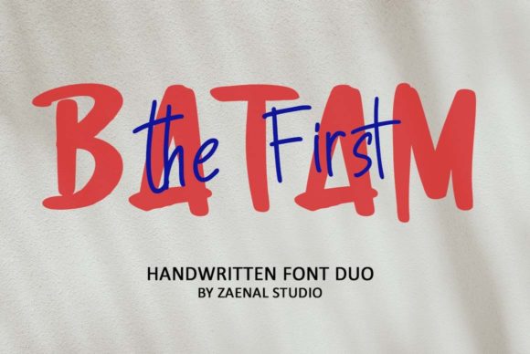 First Batam: A Duo Font That Brings Playful Authenticity to Your Designs