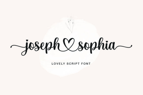 Joseph Sophia: A Handwritten Font for Wedding Invitations and Branding