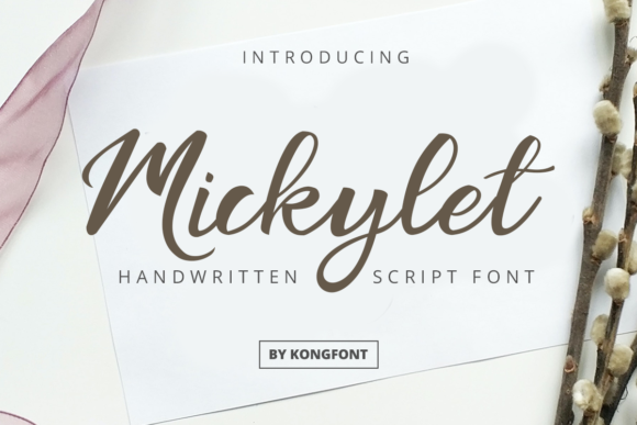 Mickylet: A Modern Script Font for Creative Projects