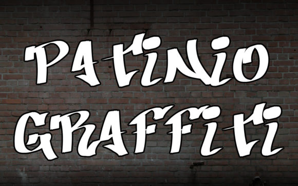 Patinio Graffiti: Your Futuristic Street Art Typeface