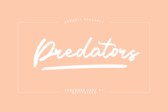 Predators: The Handwritten Font That Breathes Life Into Designs