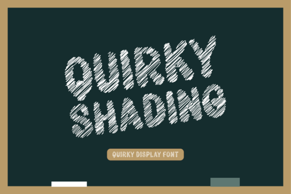 Quirky Shading: A Handwritten Font with Personality