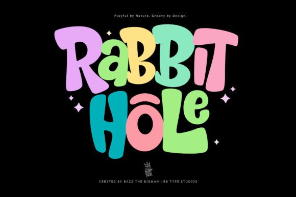 Rabbit Hole: A Font That Captures Playful Energy and Retro Charm