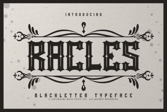 Rackles Font: Blending Vintage Charm with Modern Design