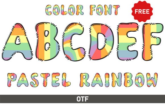The Soft, Dreamy Charm of Pastel Rainbow Typography
