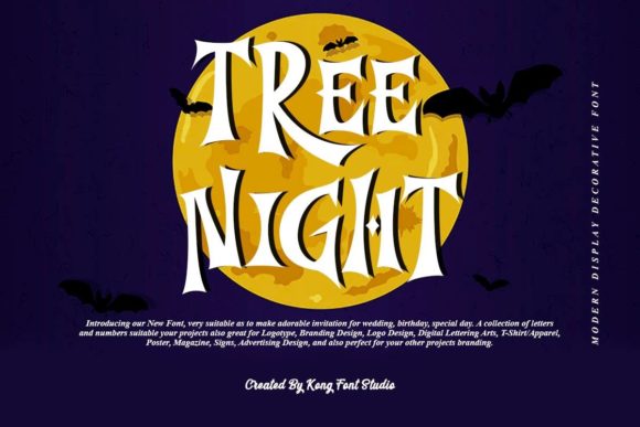 Tree Night: A Playful Serif for Creative Branding