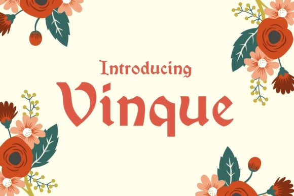 Vinque: A Blackletter Font for Vintage and Gothic Designs